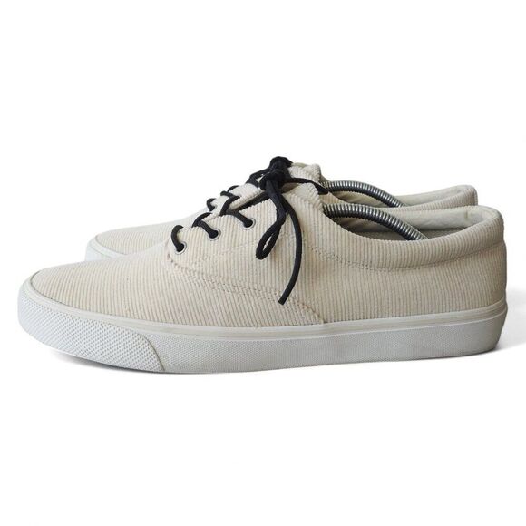 Sperry Top-Sider Striper Ii CVO Casual Sneakers Ivory Corduroy STS24714 Men's 12 - Picture 2 of 11